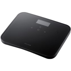 体重計 ヘルスメーター 乗るだけ 自動認識機能付 100g単位 ECLEAR Plus エクリア チャコールブラック HCS-S02BK