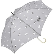 長傘 婦人用 晴雨兼用 シマエナガ スマートジャンプ 60cm ジャンプ式 グラスファイバー骨（親骨） UVカット加工 グレー 1683GY