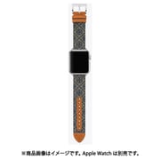 TBS0065 [AppleWatch 41/40/38mm用 バンド レザー ネイビー×ブラウン]