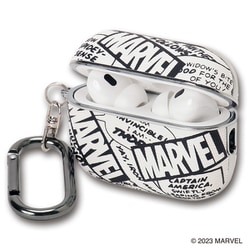 MARVEL AirPods Pro（Pro 2/第1世代）用 ケース 総柄 WHITE AP-M09