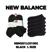 並行輸入品 NBM201LC01002 6枚組 ソックス Lサイズ BLACK
