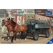 RC35043 1/35 独・ＨＦ.７型四輪輸送馬車 馬2頭＋兵士2体 （RV35043） [組立式プラスチックモデル]