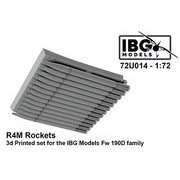 PBU7214 1/72 Fw190D系用 R4M対空ロケット 3Dプリント （IBG用 72U014） [プラモデル用パーツ]