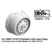 PBU7216 1/72 Fw190D-11/12/13用 フラップ展開カウル 3Dプリント （IBG用 72U016） [プラモデル用パーツ]