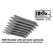 PBU7219 1/72 Fw190D系用 R4M対戦車ロケット 3Dプリント （IBG用 72U019） [プラモデル用パーツ]