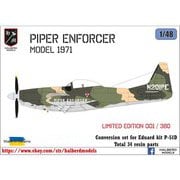 HMU4810 1/48 パイパー エンフォーサー 1971年 改造セット （エデュアルド P-51D用） [プラモデル用パーツ]