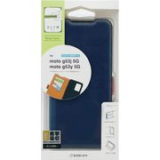 moto g53j 5G/g53y 5G用 手帳型ケースカバー 耐衝撃吸収 カード入れ/スタンド機能/サイドマグネット NV×BR 7723MOTOG53BO