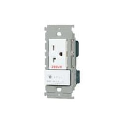 WTL192273WK [アドバンスシリーズ 埋込スイッチ付コンセント（15A・20A兼用接地コンセント、「入」「切」表示スイッチDエアコン用20A）（250V）（簡易耐火プレート付） マットホワイト]