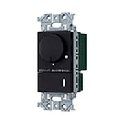 アドバンスシリーズ LED 埋込逆位相調光スイッチC(ほたるスイッチC)(適合LED専用3.2A)(ロータリー式)(下限照度設定機能付)(ネームなし) マットブラック WTA575831B