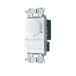 アドバンスシリーズ LED 埋込逆位相調光スイッチC（ほたるスイッチC）（適合LED専用3.2A）（ロータリー式）（下限照度設定機能付） マットホワイト WTA57583WK