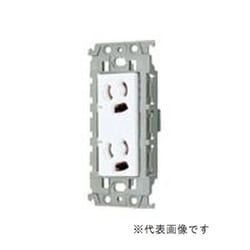 WTL116249H [アドバンスシリーズ 埋込抜け止め接地ダブルコンセント（絶縁枠付） グレー]