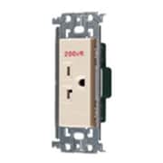 WTL19223F [アドバンスシリーズ 15A・20A兼用埋込接地コンセント（250V）（金属枠付） ベージュ]