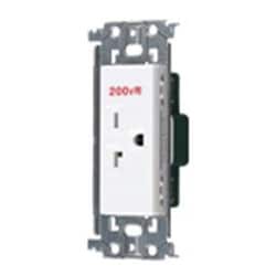 WTL19223W [アドバンスシリーズ 15A・20A兼用埋込接地コンセント（250V）（金属枠付） セラミックホワイト]