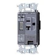 WTL35113H [アドバンスシリーズ 感熱・トラッキングお知らせコンセント（15A・20A兼用埋込アースターミナル付接地コンセント）（遮断機能付）（金属枠付） グレー]