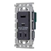 WTL147740H [アドバンスシリーズ 埋込充電用USBコンセント2ポート（18W）（USB-A・C）（扉付コンセント付） グレー]