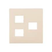 WTL7073FK [アドバンスシリーズ コンセントプレート 3コ用（2コ＋1コ用） マットベージュ]