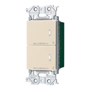 WTY2202F [アドバンスシリーズ リンクプラス 埋込ダブルスイッチ（2線式・親器・受信器・3路配線対応形） マットベージュ]
