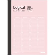 ロジカルダイアリー 2024 月間ノートタイプA A6 ピンク NS-A602-24AP
