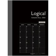 ロジカルダイアリー 2024 月間ノートタイプB A6 ブラック NS-A602-24BD