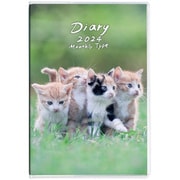 ノートダイアリー 2024 A6 ねこ3 NS-A601-24CA3