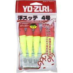 浮スッテカンTY2布巻 5本入 4.0号 LRY L赤×黄