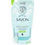 消臭元SAVON(サボン) 洗いあがりすっきり シトラスシャワーソープの香り 芳香剤 部屋用 トイレ用 詰め替え用 400ml 1個