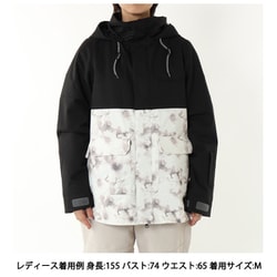 プリント切替JKT SISJ202 BLK Lサイズ [スノーボード ウェア ジャケット レディース]