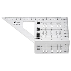 2×4止型定規 アルミ 62116