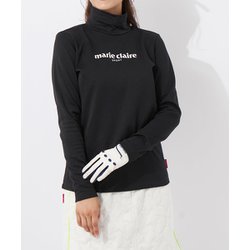 新品マリクレール ゴルフ クレイジーホットインナーシャツ 保温 UV M レディース インナーシャツ モックネック クレイジーホット