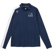 QGWWJB04 NV00 L [ゴルフシャツ レディース ストレッチフォーサー 袖ラインハイネック長袖シャツ Lサイズ ネイビー]