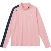 QGWWJB04 PK00 M [ゴルフシャツ レディース ストレッチフォーサー 袖ラインハイネック長袖シャツ Mサイズ ピンク]