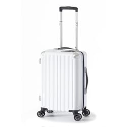 スーツケース 旅行日数目安：3～4泊 31L ダイヤル式TSAロック搭載 機内持ち込み可 ALI-6008-18 ホワイト