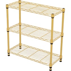 19φスチールラックセット 幅60×奥行25×高さ61.8cm イエロー NS6025-2YE