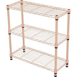 19φスチールラックセット 幅60×奥行25×高さ61.8cm ピンク NS6025-3PI