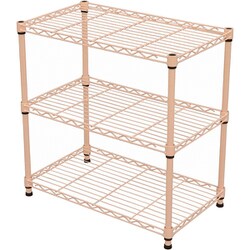 19φスチールラックセット 幅60×奥行35×高さ61.8cm ピンク NS6035-3PI