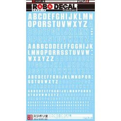 ST02-A01-WH ロボデカール アルファベット01 ホワイト [プラモデル用品]