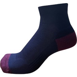Comod(y) Tieクォーター 02-041 268 ネイビー 21-23cm [ランニング ソックス ユニセックス]
