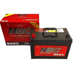 国産車用バッテリー アイドリングストップ車対応 NBC CALCIUM PREMIUM BATTERY T-120R（D31Rサイズ）