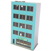 0073 着色済み ペーパーキット 1/220 5階建ビル E [鉄道模型用品]
