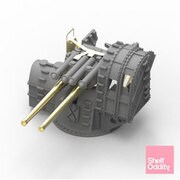 PSO7000145 1/700 日本海軍 八九式127mm 連装高角砲 6個入 金属製砲身 エッチング付 [プラモデル用パーツ]