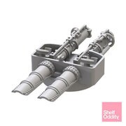 PSO7000161 1/700 日本海軍 八九式二連装発射管 2個入 [プラモデル用パーツ]