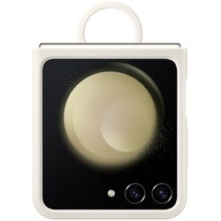 Z Flip5 Silicone Case with Ring/Cream EF-PF731TUEGJP