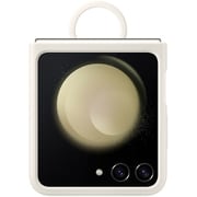 Z Flip5 Silicone Case with Ring/Cream EF-PF731TUEGJP