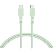しなやかで絡まない シリコンケーブル USB-C to USB-C 1m ピスタチオ MOT-SLCC100-PS