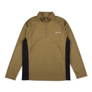マウントベースレイヤーロングスリーブハーフジップ Mt. Base Layer LS Half Zip TSFMC210 M006 オリーブグリーン Mサイズ [アウトドア カットソー メンズ]