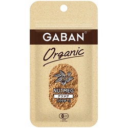 GABAN オーガニック ナツメグ パウダー 10g [スパイス 期限切迫商品（賞味期限：2025年9月30日）]