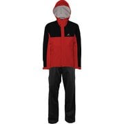 メンズコンバットレインスーツ (ウィンター特別仕様モデル) MEN'S COMBAT RAIN SUITS (WINTER OPTION) ODS95930 レッド×ブラック(056009) Lサイズ [スキーウェア 上下セット メンズ]
