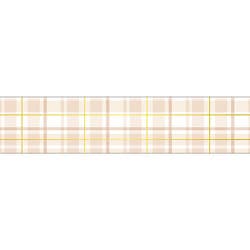 クリアテープ30mm幅 箔押し ベージュチェック 95165