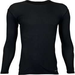 メンズブレステックPP ロングスリーブ OKJ95514 009 ブラック Sサイズ [アウトドア アンダーウェア メンズ]