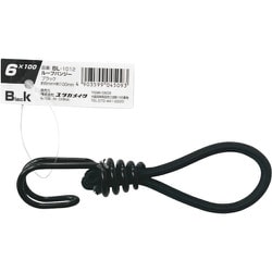 BL-1012 [ゴム ループバンジー 6mm×100mm ブラック]
